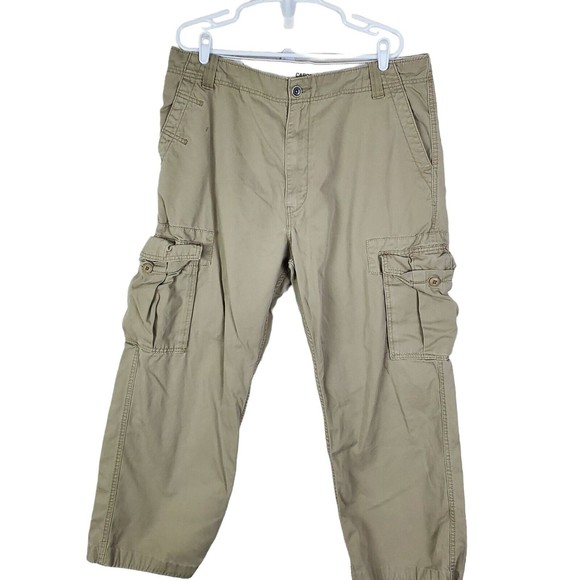 Levi's Pants Levis Cargo Pants Mens 38x27 Beige Cotton Loose Fit